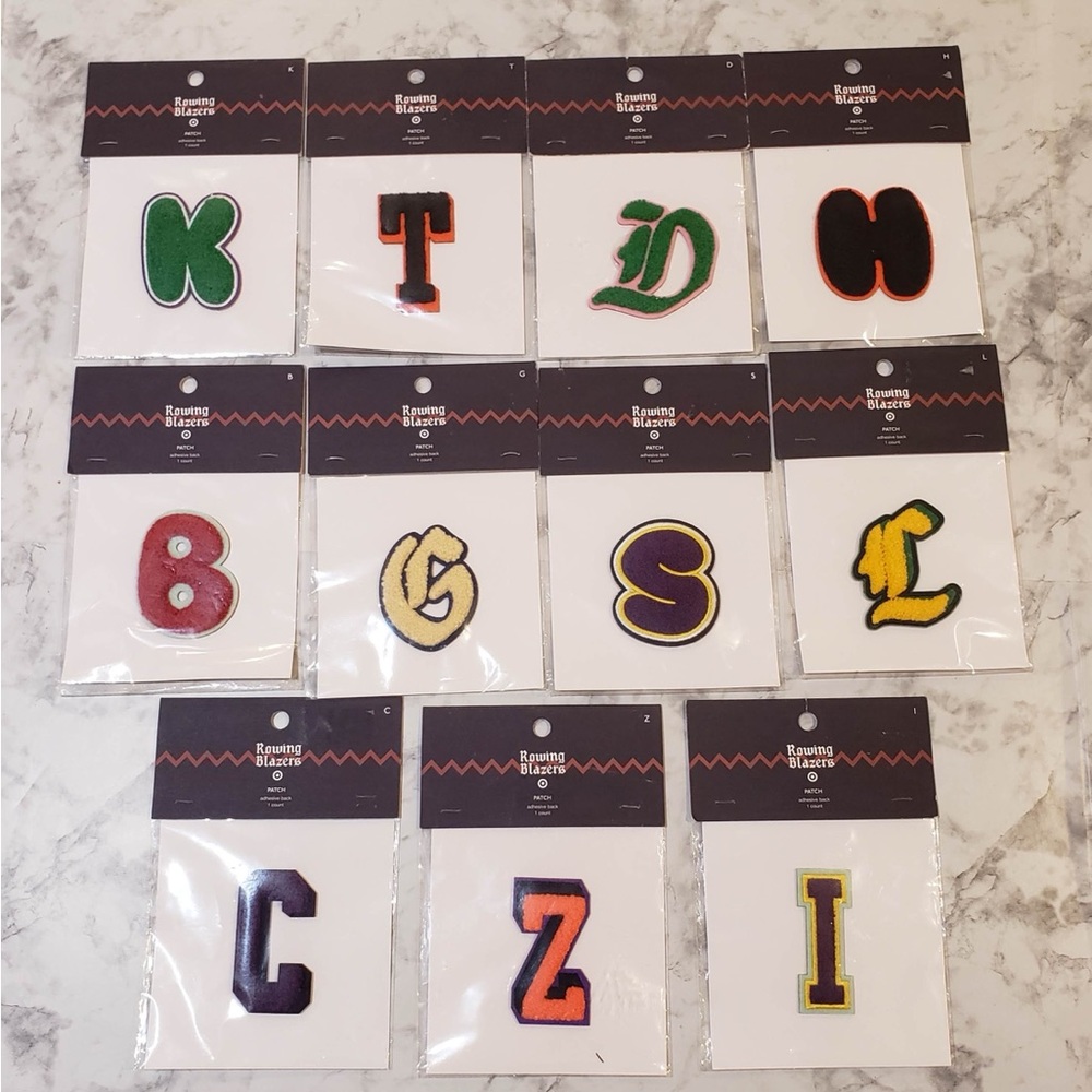 Rowing Blazers 1 Count Adhesive Back Letter Patch ea.